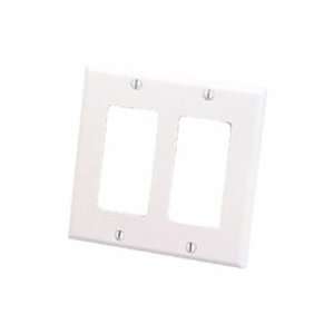   Cables to Go 3728 Decorative Dual Gang Wall Plate (White) Electronics