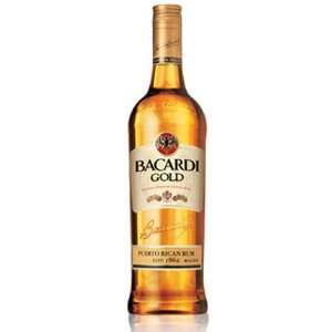  Bacardi Gold Puerto Rico Rum 750ml Grocery & Gourmet Food