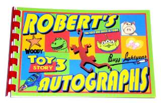 DISNEY Toy Story BUZZ LIGHTYEAR Autograph Book/Bag/Pen  
