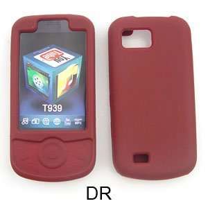    Samsung Behold Ii T939 Dark Red Silicone Gel Cover 
