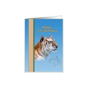 51st Birthday with Tiger Card  Toys & Games  