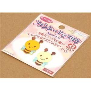  cute bees iron ons transfer from Japan 2 pieces