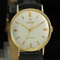 VINTAGE OMEGA ULTRA SLIM 18K SOLID YELLOW GOLD MENS WATCH  