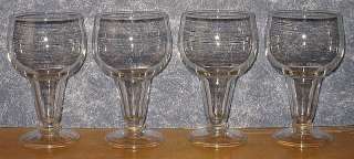   goblet beer glasses. Glasses are free of damage and in good condition
