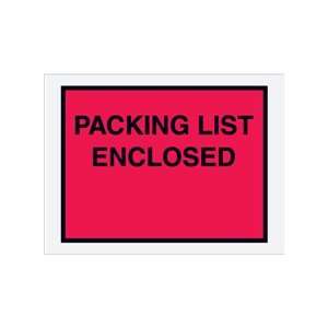 4 1/2 x 6 Red Packing List Enclosed