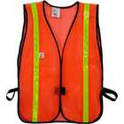 Iron Horse Safety Vests Orange Standard with 1 inch Lime Stripes