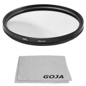  58MM Circular Polarizer Filter (for Camera Lens with 58MM 