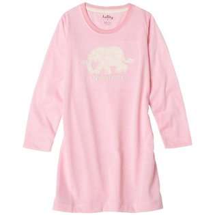 Hatley Girls 2 6x Kids Night Dress   Pink Elephants,Pink,3T at  