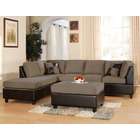 sage acme furniture 00100 alongo sectional sofa with pillows sage