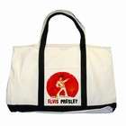 Carsons Collectibles Two Tone Tote Bag of Elvis Presley Photo 