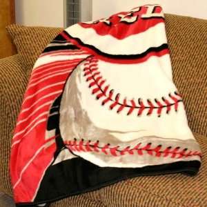  Cincinnati Reds Big Stick Royal Plush Blanket Throw 
