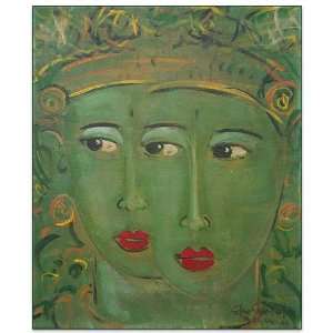   Dancer Duality~Canvas~Paintings~Bali Fair Trade Art