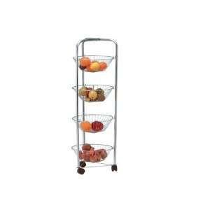  Apollo Chrome 4 Tier Vegetable Trolley