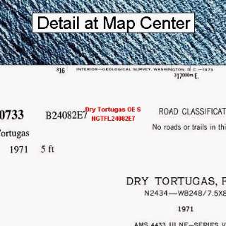  USGS Topographic Quadrangle Map   Dry Tortugas OE S 