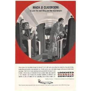 1961 Lockheed Georgia C 140 Jet Mach 8 Classroom Print Ad 