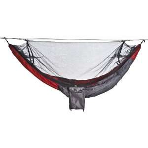   Camping Hammock with Mosquito Net, Red and Gray Patio, Lawn & Garden