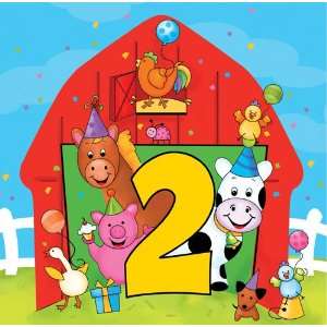 Farm Animals Luncheon Napkins   2nd Birthday  Toys & Games   