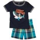 Route 66 Infant & Toddler Boys T Shirt/Plaid Shirt Set