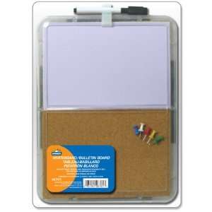  Kamset Whiteboard/Bulletin Board with marker and push pins 