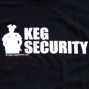  Keg Security T Shirt   Black XX Large (+$2.00) Kitchen 