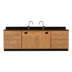  Diversified Woodcrafts 3244K Wall Service Bench W/ Storage 