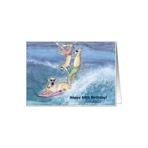   greeting card, birthday card, 69, sixty nine, dog, Card Toys & Games