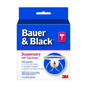   and Black 0 2 Suspensory with Leg Strap, Large