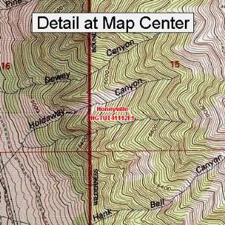 USGS Topographic Quadrangle Map   Honeyville, Utah (Folded/Waterproof)