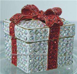 Gift Present Trinket Box Swarvoski Crystals Rucinni MIB  