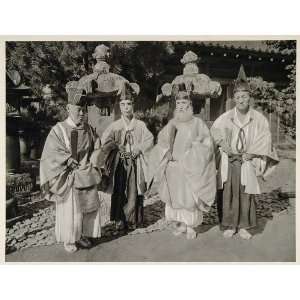  1930 Japanese Shinto Priests Japan Photogravure Trautz 