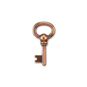   Copper Plated Pewter Oval Key Charm 24x12mm Arts, Crafts & Sewing