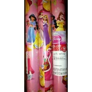  Hallmarks Disney   Princess Christmas Gift Wrap 50 Sq. Ft 