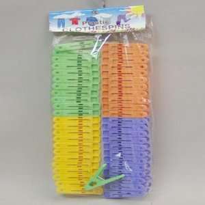 48 Piece Plastic Clothespins Case Pack 48 Arts, Crafts 
