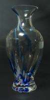 OLD SIMPLY BLUE COLORED MURANO ART GLASS VASE  