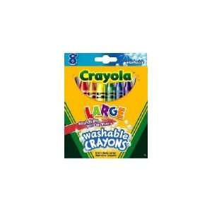  Kids First Larger Size Washable Crayons, 8 Color/Pack 