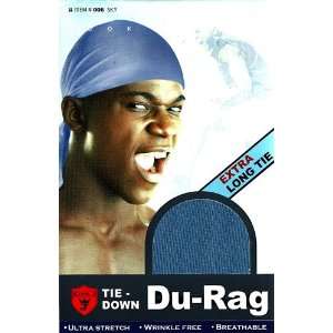 King J. Tie Down Du Rag Sky Color (Pack of 12) Extra Long Tie Ultra 
