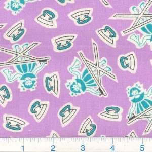  45 Wide Happy Homemaker Startch & Press Lavender Fabric 