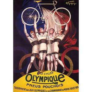  CYCLES OLYMPIQUE PNEUS POUCHOIS 1924 OLYMPIC GAMES CYCLISM 