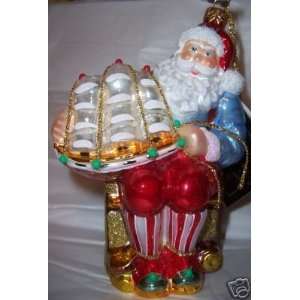   Kurt Adler Polonaise Ornament Santa Model Ship Maker 