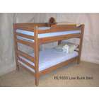 Riddle Manufacturing Low Height TwinTwin Bunk Bed Mahogany