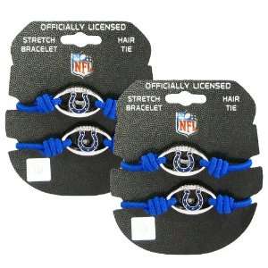     NFL Blue Stretch Bracelets / Hair Ties (2 Pack)