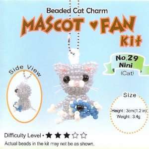  Create Your Own Miyuki Mascot Bead Charm Kit   Kitty Cat 