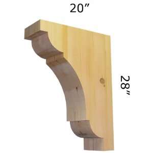  Pro Wood Construction Handcrafted Wood Corbel 32T10