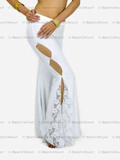 Belly Dance Lace Flare Pants Trousers Costume Outfit  