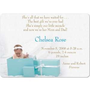  Tiffany Magnet Large Birth Announcements 
