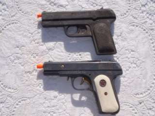Vintage Hubley Army 45 & Bana Special Agent Toy Cap Guns  