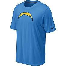 Nike San Diego Chargers Sideline Legend Authentic Logo Dri FIT T Shirt 