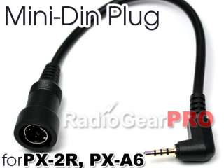 Mini Din Plug Puxing PX 2R PX A6 PX2R PXA6 throat mic  