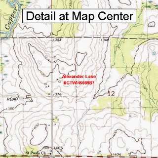   Map   Alexander Lake, Wisconsin (Folded/Waterproof)