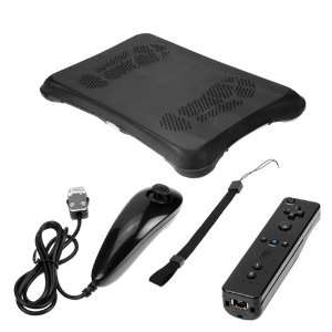 Black Silicone Skin Soft Cover Case for Wii Fit Balance Board + Black 